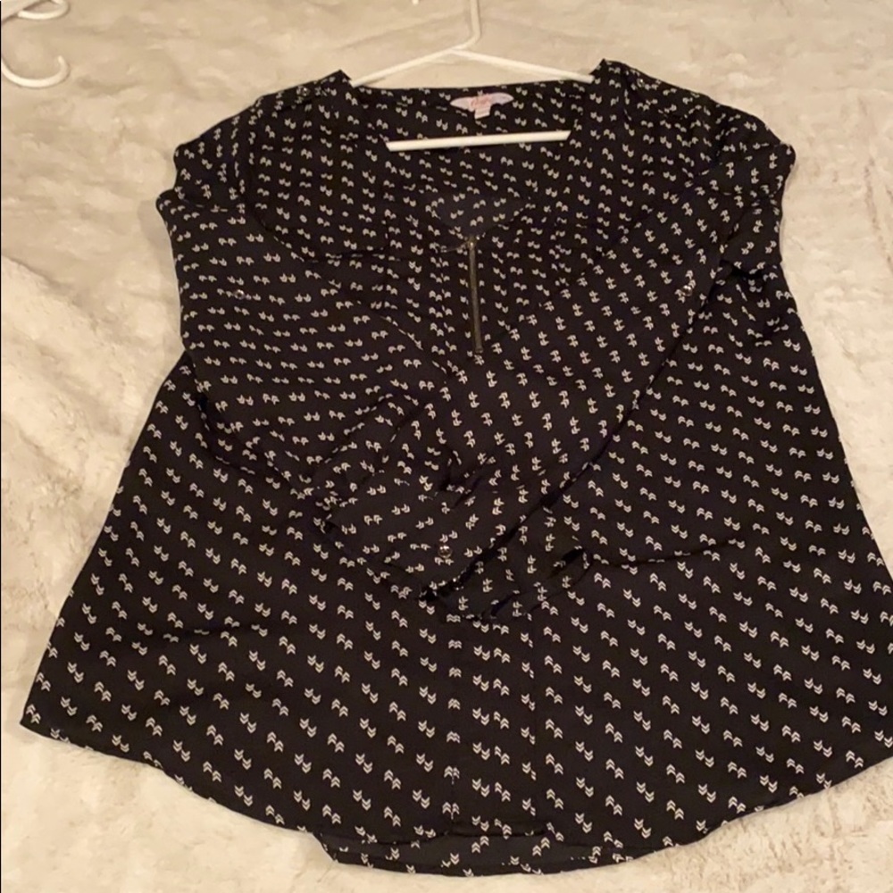 Candies half zip blouse